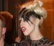 Lady Gaga est photographiée arrivant au restaurant Maxim's, à Paris, dans une tenue très légère laissant entrevoir ses dessous et ses seins nus, mercredi 2 mars 2011.