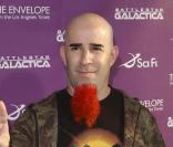 Le futur papa Scott Ian, guitariste du groupe Anthrax, à Los Angeles, le 11 juin 2008 