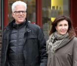 Ted Danson et Mary Steenbergen, à New York, le 9 mars 2011