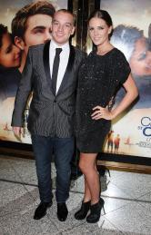 Danielle Lloyd et son fiancé Jamie O'Hara à Londres en septembre 2010.