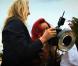 Rihanna dans le making-of pour le shooting de Vogue US par Annie Leibovitz