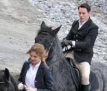 Jonathan Rhys-Meyers et Natalie Vodianova, Camogli en Italie, le 9 novembre 2010<br />