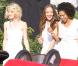 Minka Kelly, Rachael Taylor et Annie Ilonzeh sur le tournage de  Drôles de dames , à Miami, le 16 mars 2011.