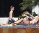 Kate Hudson et son compagnon Matthew Bellamy en vacances à Los cabos au Mexique, le 6 mars 2011