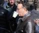 Tom Hanks sur le tournage de Extremely Loud And Incredibly Close , de Stephen Daldry, à Central Park, New York, le 22 mars 2011.