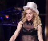 Madonna sur scène lors de son concert en Allemagne en août 2009