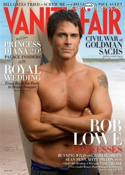 Rob Lowe en couverture de Vanity Fair pour le mois de mai 2011