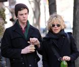Meg Ryan et son fils Jack Henry, le 28 mars 2011, à New York.