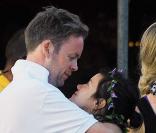 Lily Allen et son fiancé Sam Cooper, festival de Glastonbury, le 26 juin 2010. 