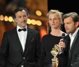 Cérémonie des Molières : Clovis Cornillac, Sandrine Kiberlain and Christophe Malavoy