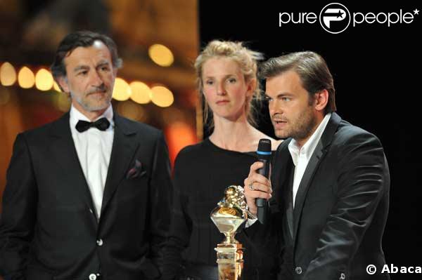 Cérémonie des Molières : Clovis Cornillac, Sandrine Kiberlain and Christophe Malavoy