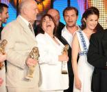 Cérémonie des Molières : John Malkovich, Myriam Boyer, Michel Galabru, Clovis Cornillac et Barbara Schulz