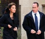 Mariska Hargitay et Christopher meloni sur le tournage de New York Unité Spéciale 