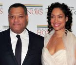 Laurence Fishburne et sa femme Gina le 4 décembre 2011 