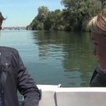 Yoann Gourcuff interviewé par Cécile de Ménibus dans l'émission Objectif Champion, diffusé sur Direct 8 samedi 7 mai à 18h