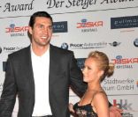 Hayden Panettiere et Wladimir Klitschko, en Allemagne, le 12  mars 2011.<br />