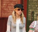 Heather Mills dans les rues de New-York en octobre 2007 