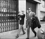 Catherine Deneuve et Marcello Mastroianni avec Chiara Mastroianni bébé en 1972<br />