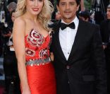 Hofit Golan et Saïd Taghmaoui à la projection de The Artist, à Cannes, le 15 mai 2011.<br />