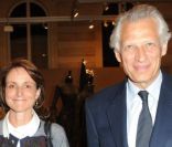 Dominique et Marie-Laure de Villepin lors du défilé de Franck Sorbier en avril 2010 