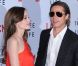 Angelina Jolie et Brad Pitt à l'occasion de l'avant-première hollywoodienne de The Tree of Life , dans l'enceinte du Bing Theatre de Los Angeles, le 24 mai 2011.