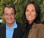 Nathalie Marquay et Jean-Pierre Pernault lors des Internationux de France de Roland-Garros, à Paris, le 28 mai 2011.