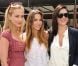 Nora Arnezeder, Elsa Pataky et Gisella Marengo lors des Internationux de France de Roland-Garros, à Paris, le 28 mai 2011.