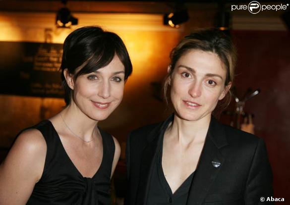 Elsa Zylbertstein et Julie Gayet à l'avant-première de Enfances, le 6/05/08