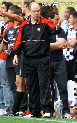 Albert de Monaco à un match de charité, à Monaco, le 21 mai 2011.