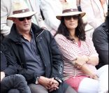 Jean Reno et son épouse Zofia lors du tournoi de Roland-Garros, le mardi 31 mai 2011.