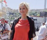 Adriana Karembeu au Grand Prix de Monaco le week-end dernier.  