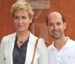 Judith Godrèche lors de la finale du tournoi de Roland-Garros, le 5 juin 2011.