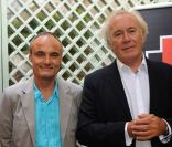 Philippe Val et Jean-Luc Hees, conférence de presse de rentrée de Radio France, le 28 août 2009.