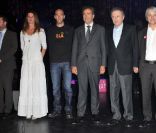  Sophie Thalmann, Zinedine Zidane, Luc Chatel, Michel Drucker et Guy Alba lors du 4e Prix de l'Ambassadeur ELA au musée du Quai Branly à Paris le 8 juin 2011 