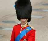 Le prince William, duc de Cambridge, lors du Trooping the Colour, célébration de l'anniversaire de la reine Elizabeth II, à Londres le 11 juin 2011