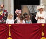 Camilla Parker Bowles lors du Trooping the Colour, célébration de l'anniversaire de la reine Elizabeth II, à Londres le 11 juin 2011