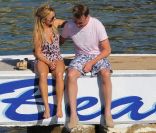 Geri Halliwell et avec son petit ami Henri Beckwith aiment se taquiner ! Saint-Jean-Cap-Ferrat, 28 mai 2011