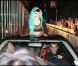Lady Gaga quitte les studios de M6 à la Plaine Saint-Denis, le 14 juin 2011.