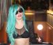Lady Gaga quitte les studios de M6 à la Plaine Saint-Denis, le 14 juin 2011.