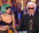 Lady Gaga et Karl Lagerfeld, très complices sur le plateau du Grand Journal de Canal+, le 15 juin 2011.