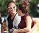 Jennifer Lopez entourée de ses enfants s'est amusée comme une folle au Parc Monceau à Paris le 16 juin 2011 