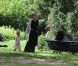 Jennifer Lopez et ses jumeaux Emme et Max au Parc Monceau à Paris le 16 juin 2011