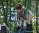 Jennifer Lopez et ses jumeaux Emme et Max au Parc Monceau à Paris le 16 juin 2011