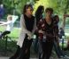 Jennifer Lopez et ses jumeaux Emme et Max au Parc Monceau à Paris le 16 juin 2011