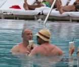 Mike Tindall profite de ses derniers instants de célibat à Miami, en juin 2011.
