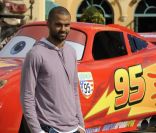Tony Parker lors de l'avant-première de  Cars 2 , à Disneyland Paris, le 25 juin 2011.