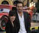 Gilles Lellouche et Mélanie Doutey lors de l'avant-première de  Cars 2 , à Disneyland Paris, le 25 juin 2011.