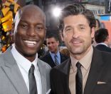 Tyrese Gibson et Patrick Dempsey à l\'occasion de l\'avant-première de <em>Transformers 3 : La Face cachée de la Lune</em>, à Times Square, à New York, le 28 juin 2011.