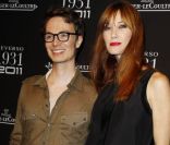 Maxime Simoens et la belle Mareva Galanter lors de la soirée organisée par Jaeger-LeCoultre pour fêter les 80 ans de sa célèbre montre Reverso. Paris, 28 juin 2011