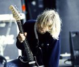 Kurt Cobain, à Hasselt en Belgique, le 25 août 1991. 